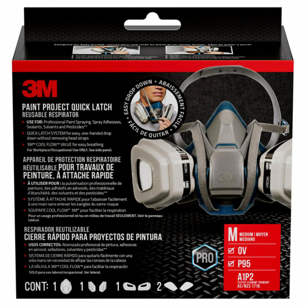 3M 7100313397 | Paint Project Reusable Respirator