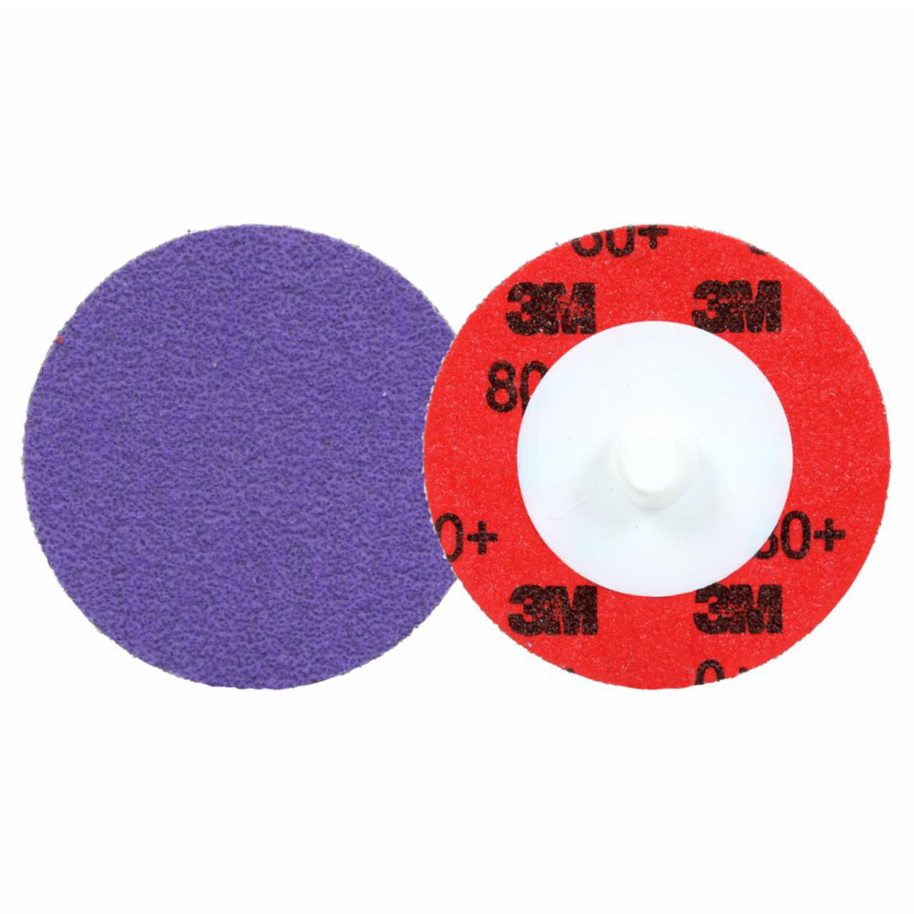 3M 7100332357 | 3.000" Diameter x 80+ Grit 200000 RPM Precision Shaped Ceramic Roloc Fibre Disc - Purple