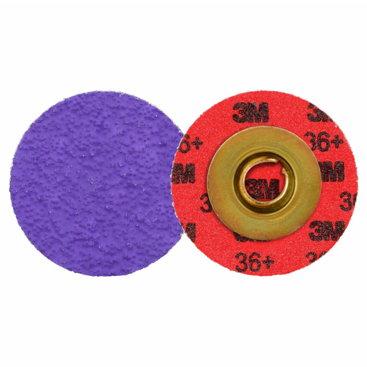 3M 7100331747 | 1.500" Diameter x 60+ Grit 300000 RPM Precision Shaped Ceramic Quick Change Disc - Purple
