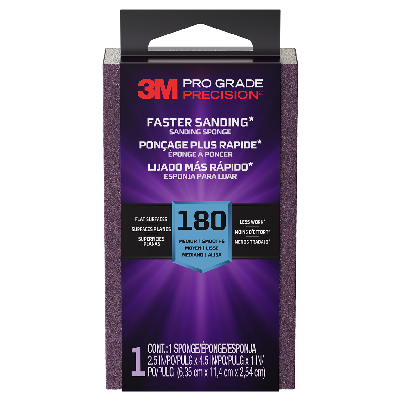 3M 7100330924 | Pro Grade Precision Aluminum Oxide Sanding Sponge