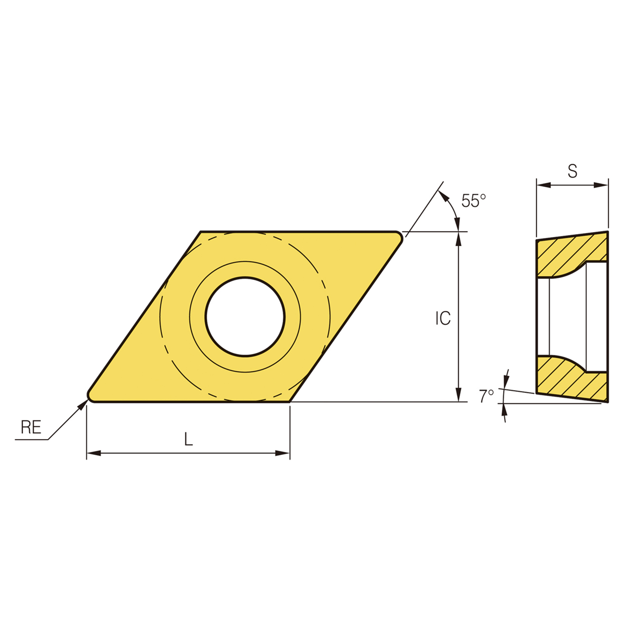 Korloy 1-02-038147 | PC8110 Grade Turning Insert