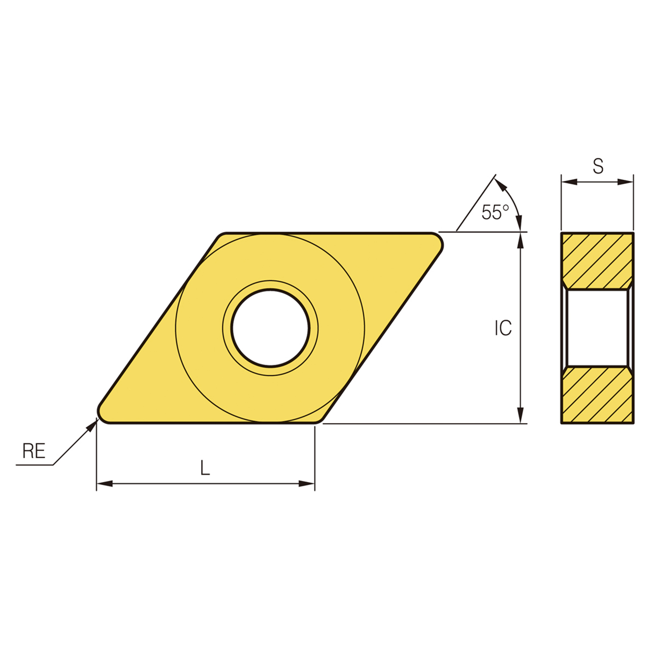 Korloy 1-02-057884 | PC8115 Grade Turning Insert