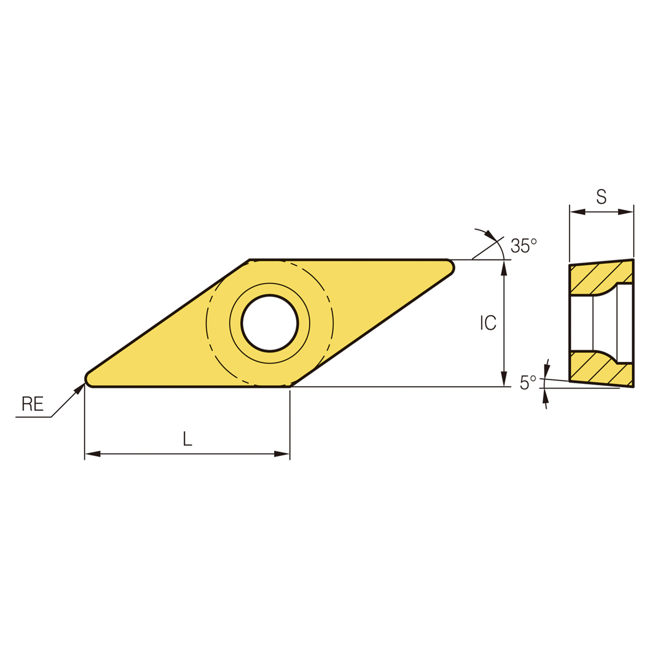 Korloy 1-02-069935 | PC8110 Grade Turning Insert