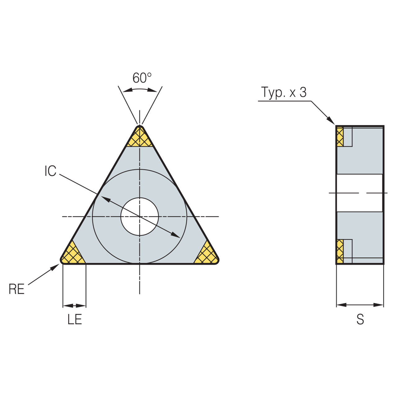 Korloy 6-01-015568 | DNC250 Grade CBN Turning Insert