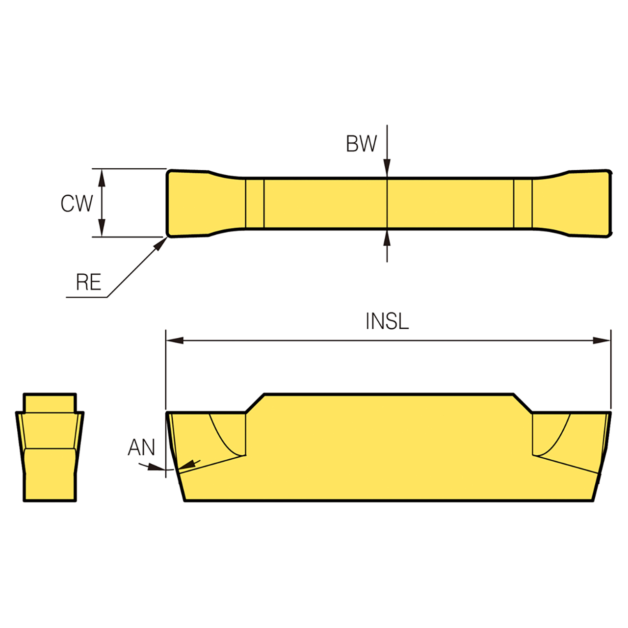 Korloy 1-02-046361 | PC5300 Grade KGT Insert
