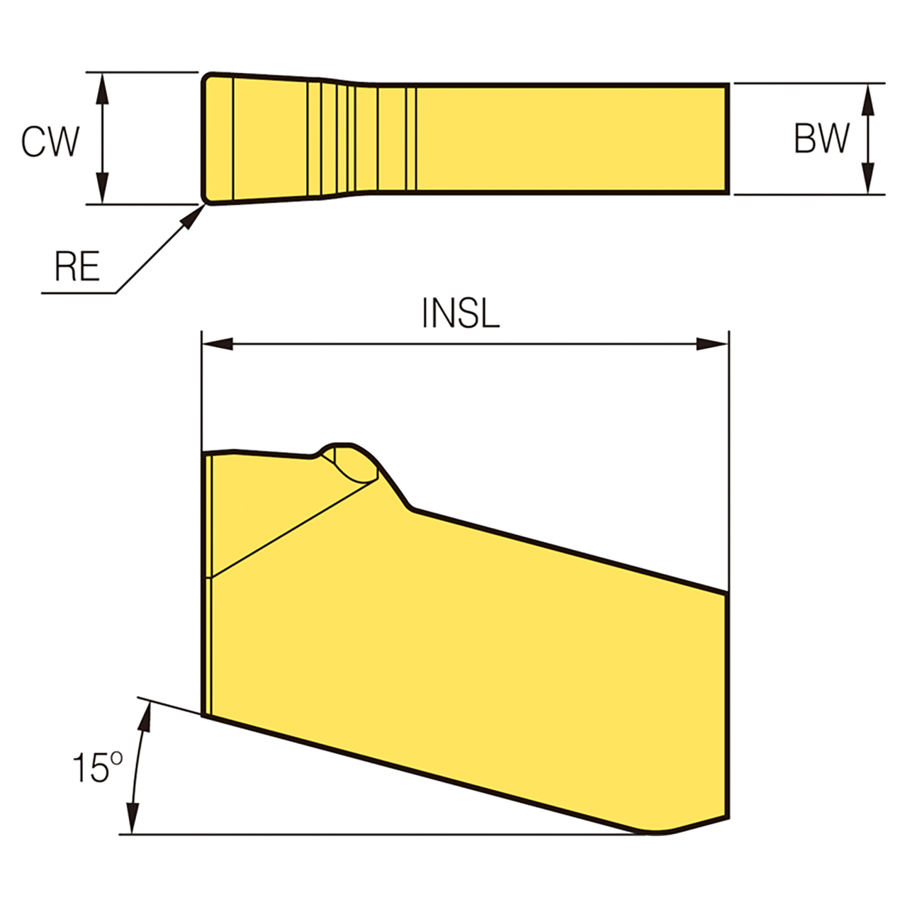 Korloy 1-02-074404 | PC5300 Grade Saw Man-X Insert