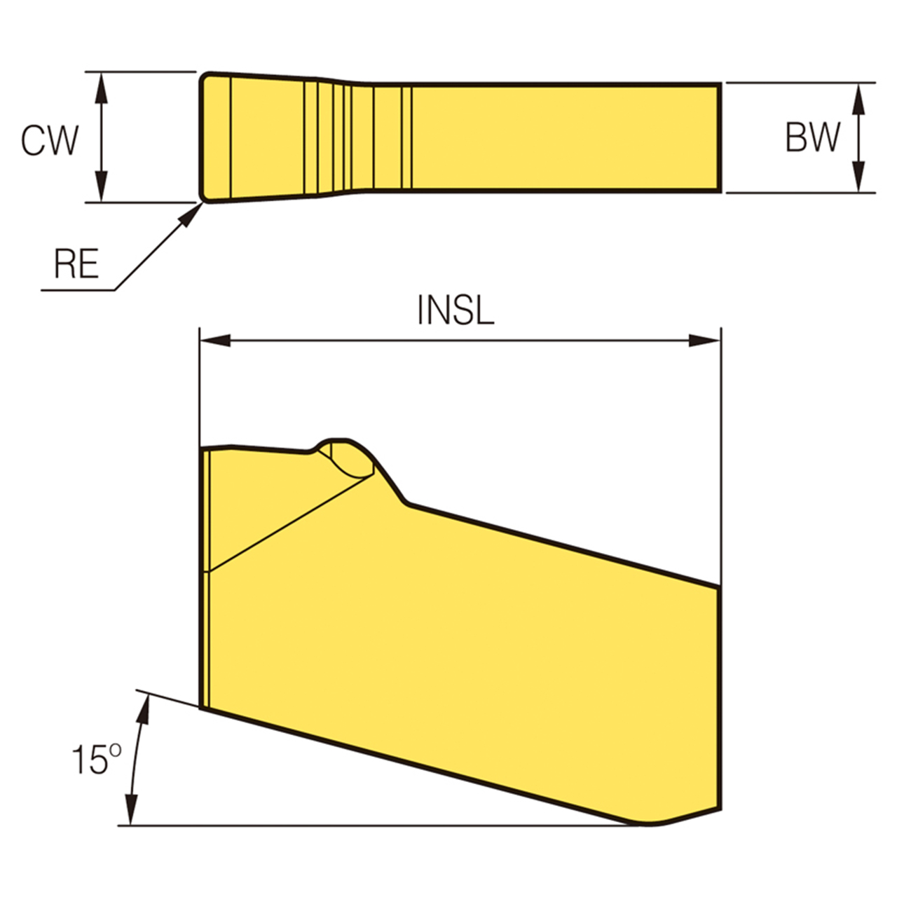 Korloy 1-02-080660 | PC5300 Grade Saw Man-X Insert