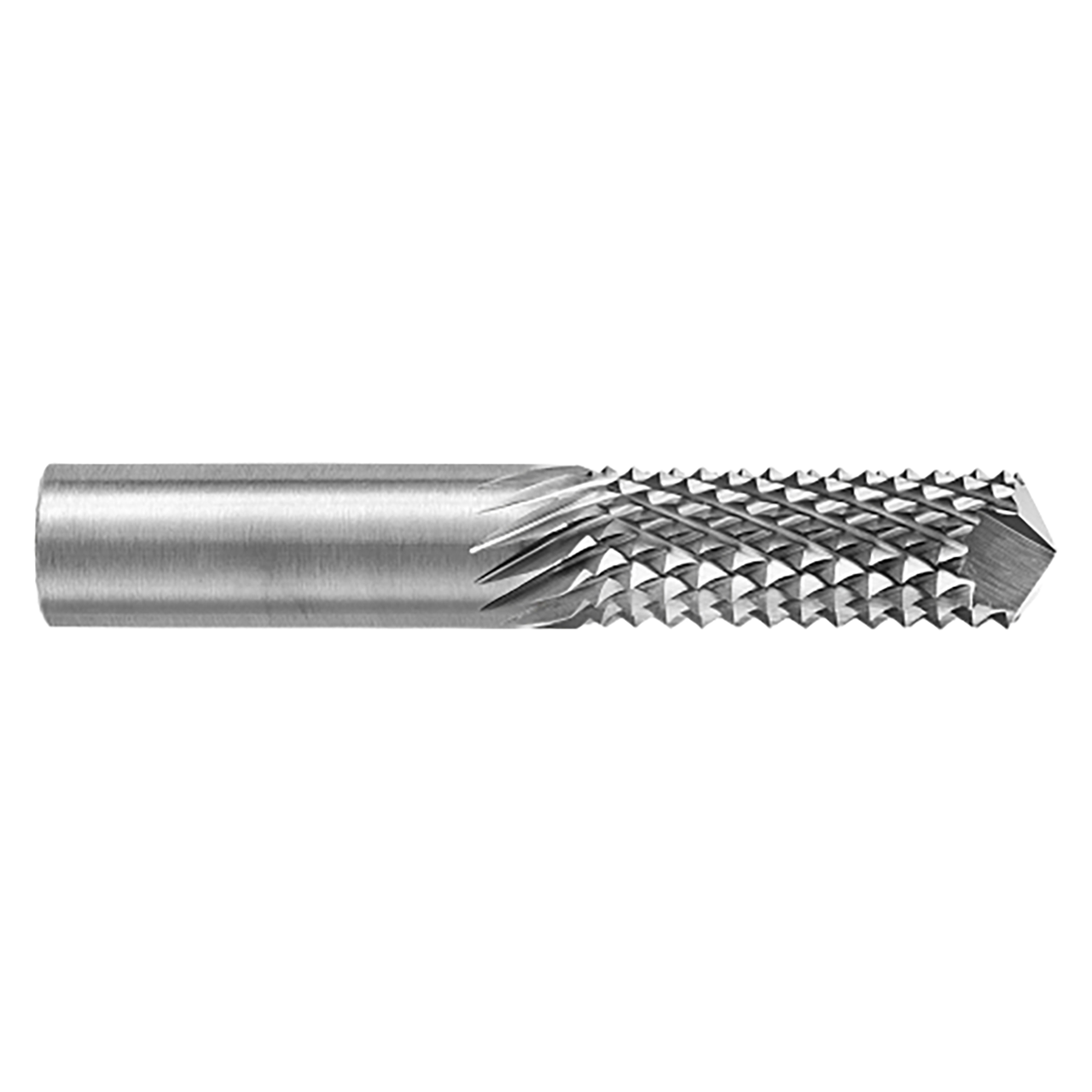 ATA SGSPRO 73049 | 3/16" Cutter Diameter x 1/4" Shank x 2" OAL x 5/8" LOC Fiber Glass Router Solid FGR-4 Diamond Pattern Router Bit with Drill Point