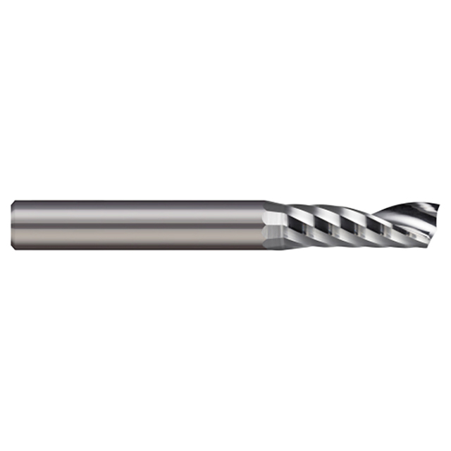 Micro 100 SFA-125-44 | 0.1250" Diameter x 1/4" LOC x 1/2" Shank Uncoated Carbide Single Flute Router For Aluminum Alloys