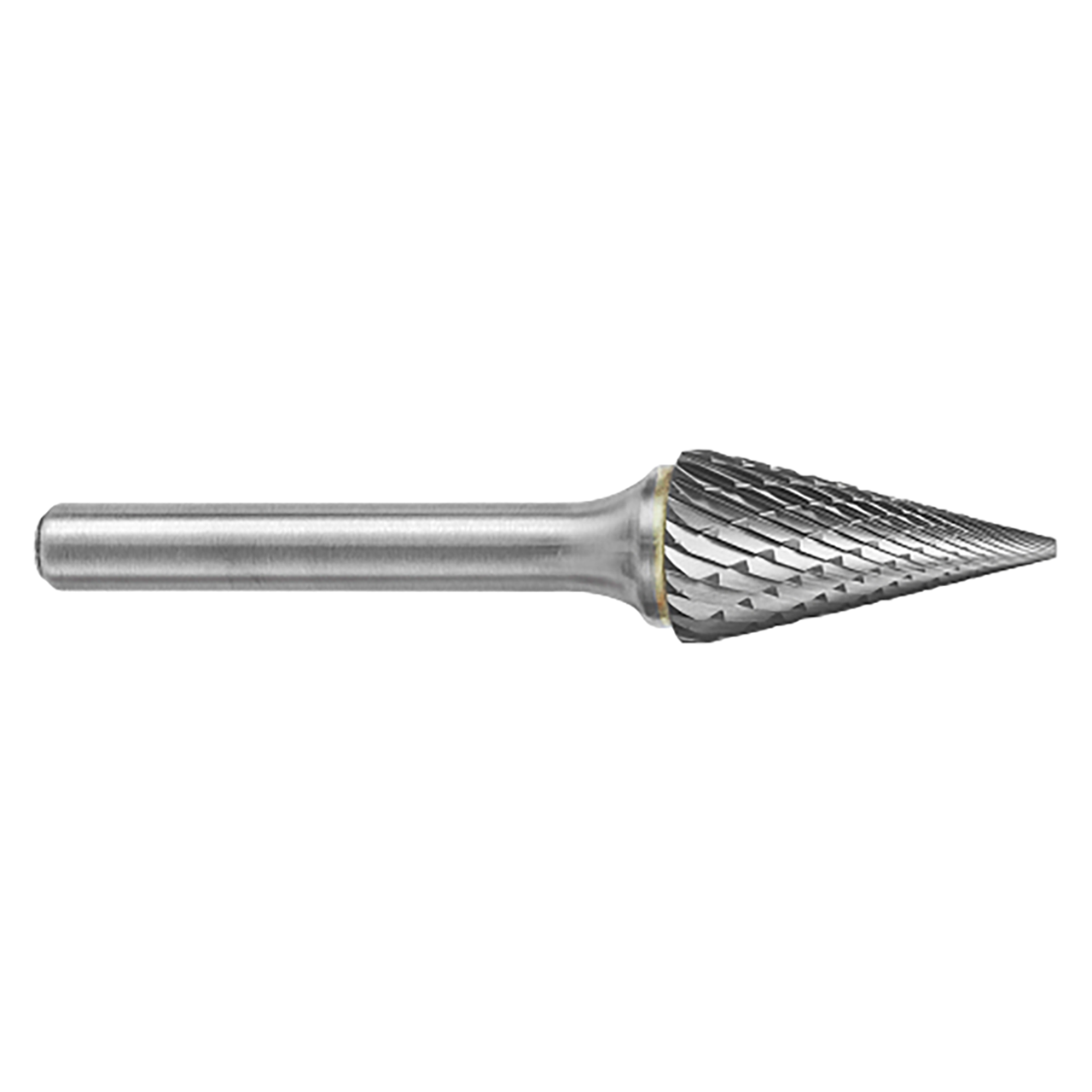 ATA SGSPRO 15578 | 3/8" Cutter Diameter x 1/4" Shank x 2-1/2" OAL x 5/8" LOC 28 Degree Included Angle Brazed SM-4 Cone Burr