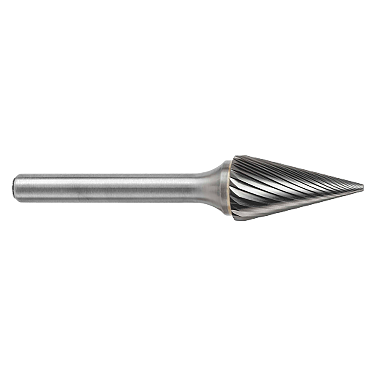 ATA SGSPRO 15750 | 1/4" Cutter Diameter x 1/8" Shank x 2-1/8" OAL x 1/2" LOC 22 Degree Included Angle Brazed SM-51 Cone Burr