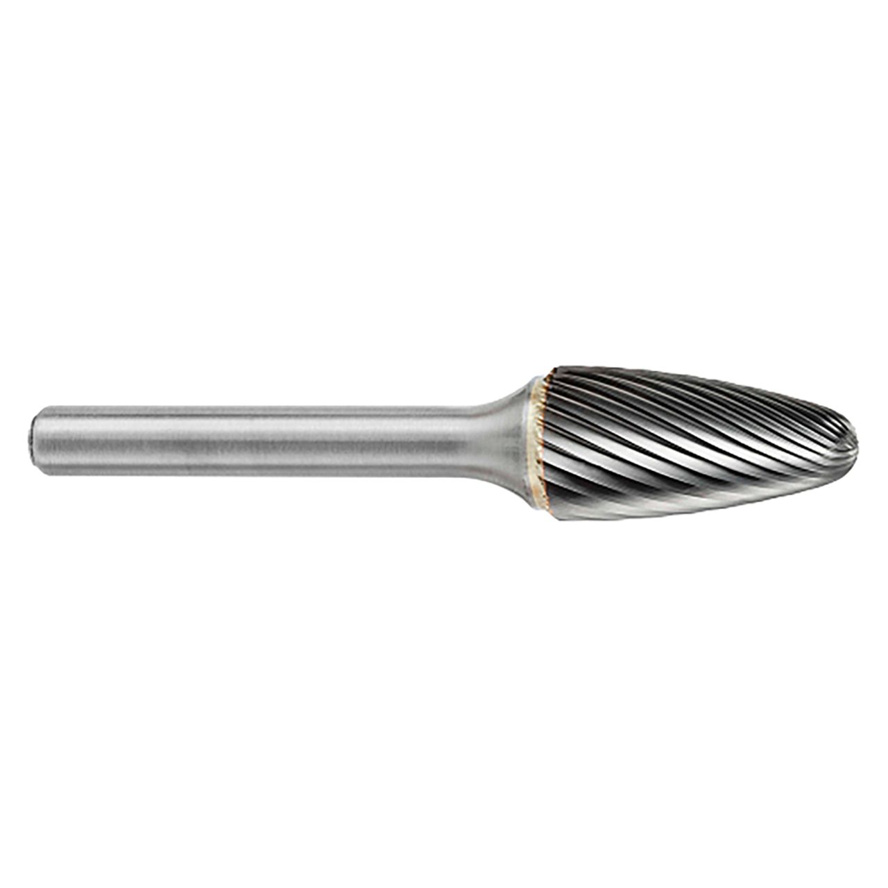 ATA SGSPRO 13400 | 5/8" Cutter Diameter x 1/4" Shank x 2-3/4" OAL x 1" LOC Single Cut Brazed SF-6 Ball Nosed Tree Burr