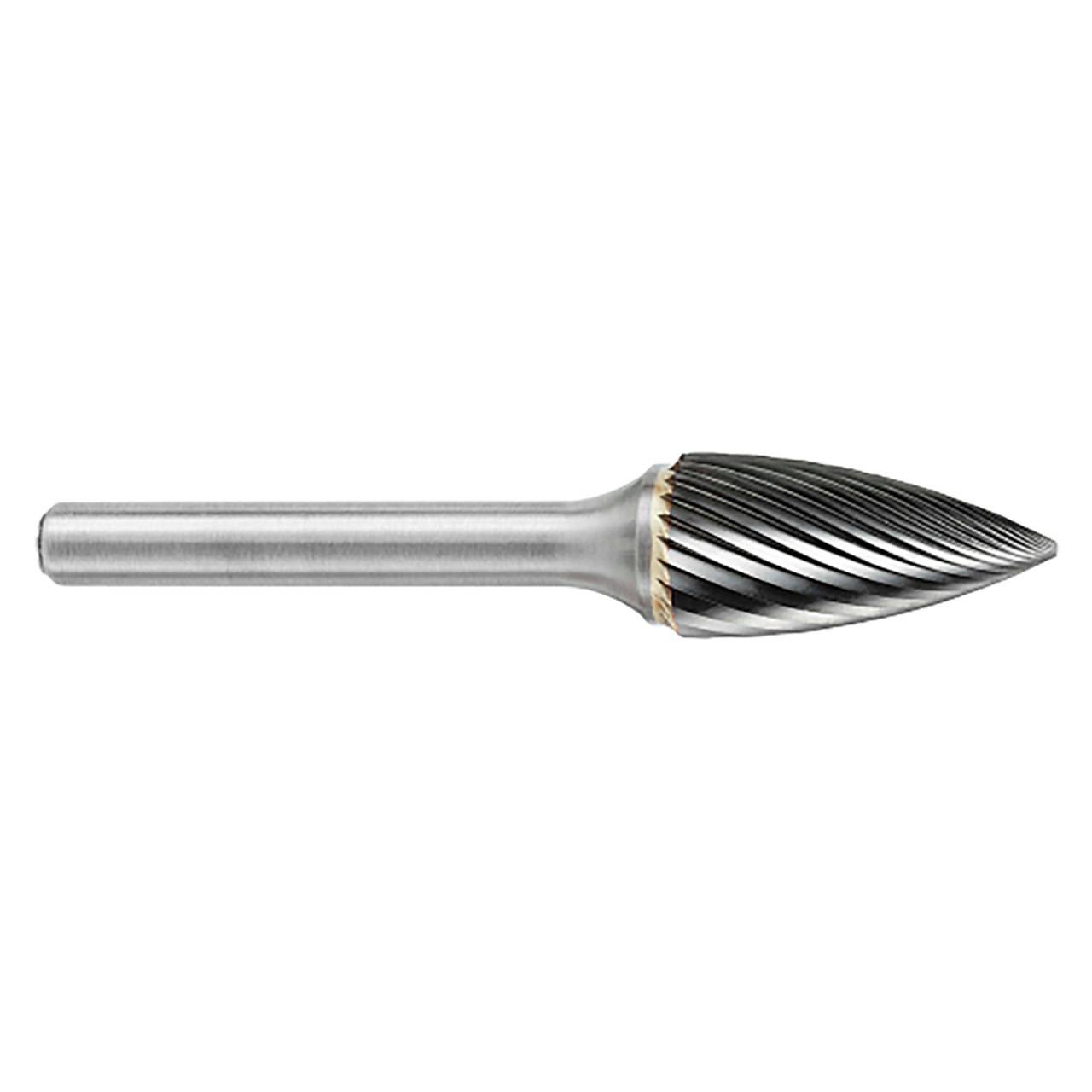ATA SGSPRO 14050 | 1/2" Cutter Diameter x 1/4" Shank x 2-1/2" OAL x 3/4" LOC Single Cut Brazed SG-13 Pointed Tree Burr