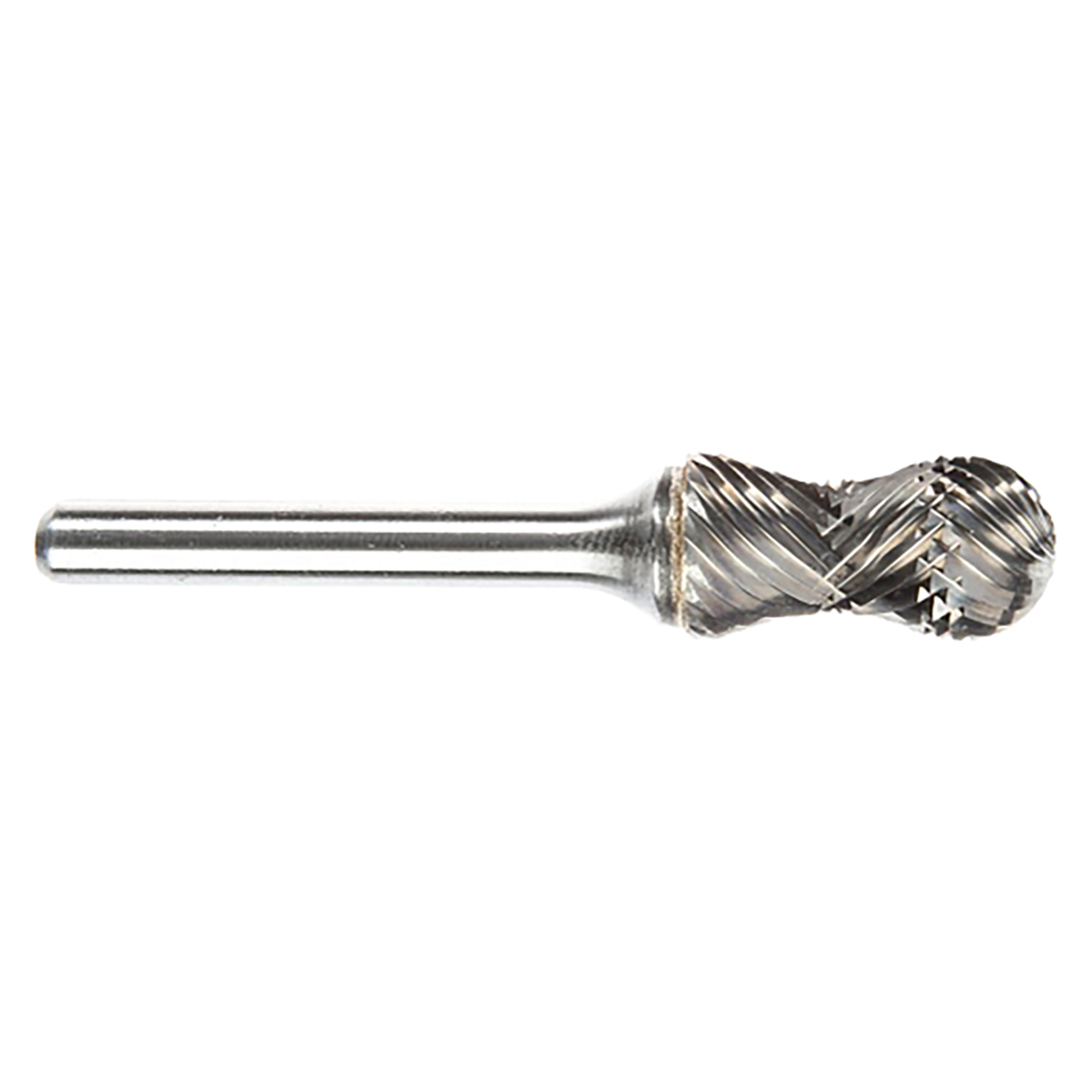 ATA SGSPRO 11758 | 1/2" Cutter Diameter x 1/4" Shank x 2-3/4" OAL x 1" LOC Radius Brazed SC-5RA C Cylindrical Ball Nosed Radius Burr - Single Cut