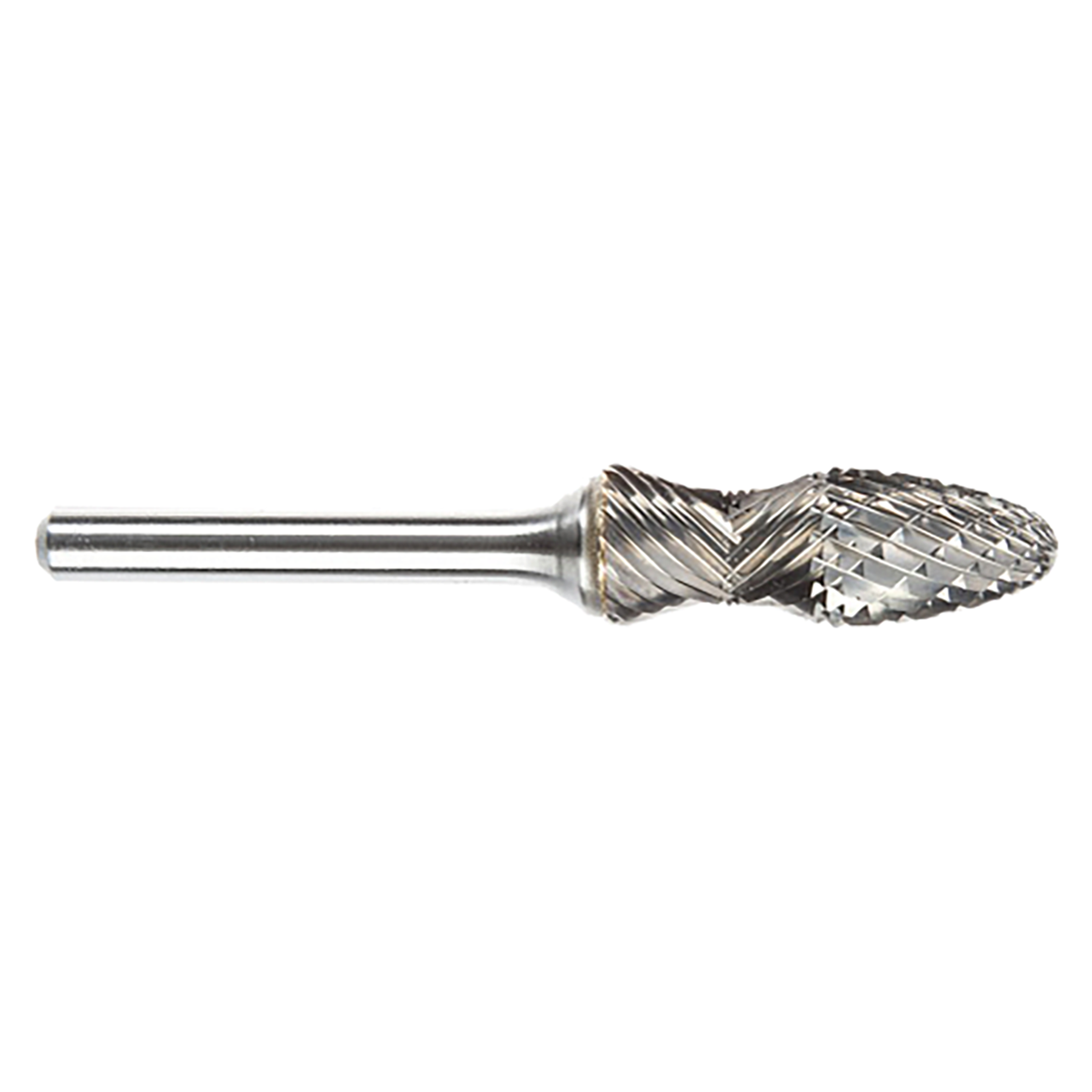 ATA SGSPRO 11760 | 1/2" Cutter Diameter x 1/4" Shank x 3-1/4" OAL x 1-1/4" LOC Radius Brazed SF-5RA D/C Ball Nosed Tree Radius Burr
