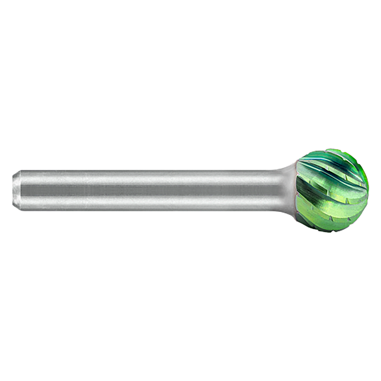 ATA SGSPRO 19768 | 1/2" Cutter Diameter x 1/4" Shank x 2-1/8" OAL x 7/16" LOC Accelerator Coated Brazed SD-5 Ball Burr