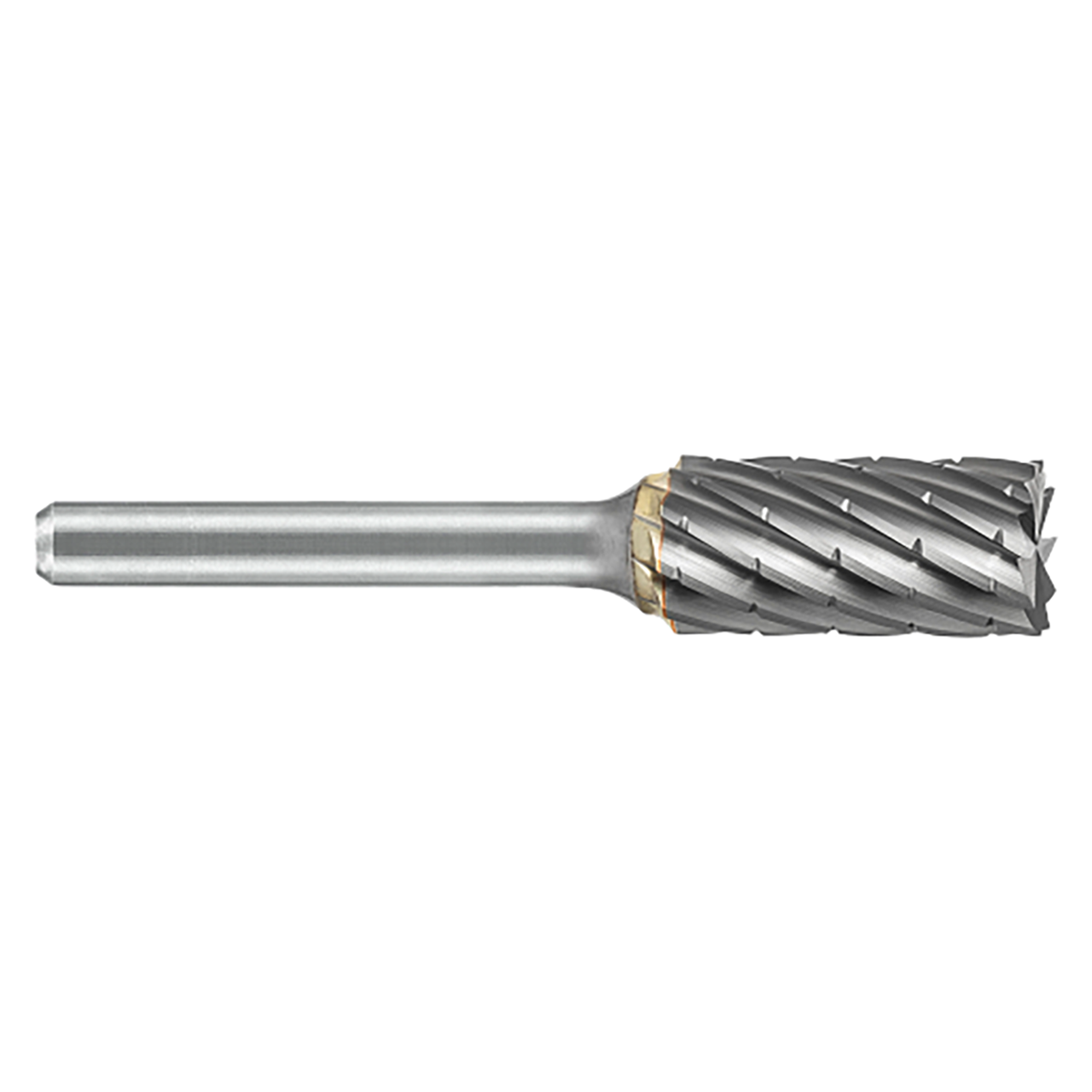 ATA SGSPRO 19608 | 1/2" Cutter Diameter x 1/4" Shank x 2-3/4" OAL x 1" LOC Brazed SB-5 Cylinder with End Cut Burr