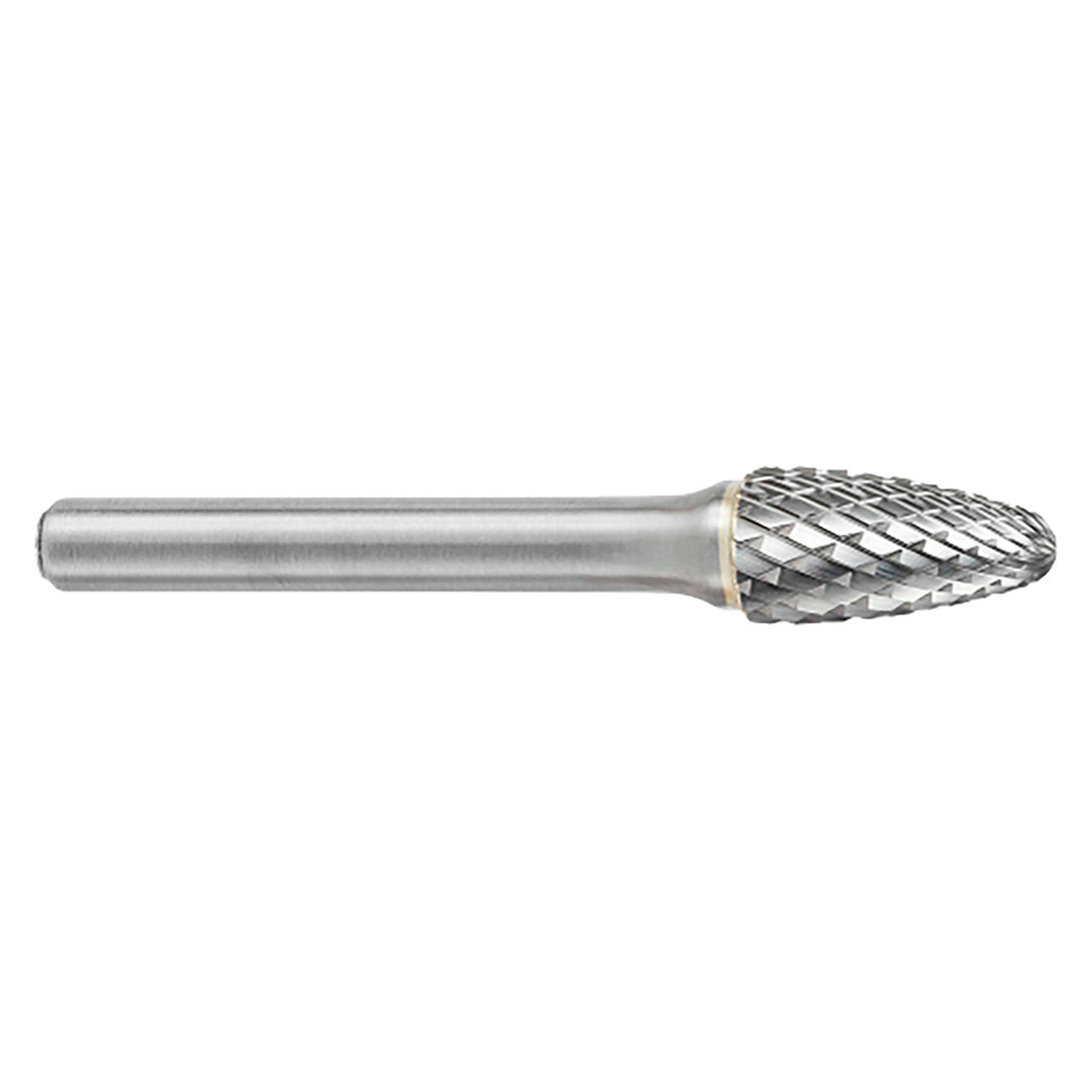 ATA SGSPRO 10287 | 1/2" Cutter Diameter x 3/8" Shank x 3" OAL x 1" LOC Heavy Duty Cut Brazed SF-5 Ball Nosed Tree Burr