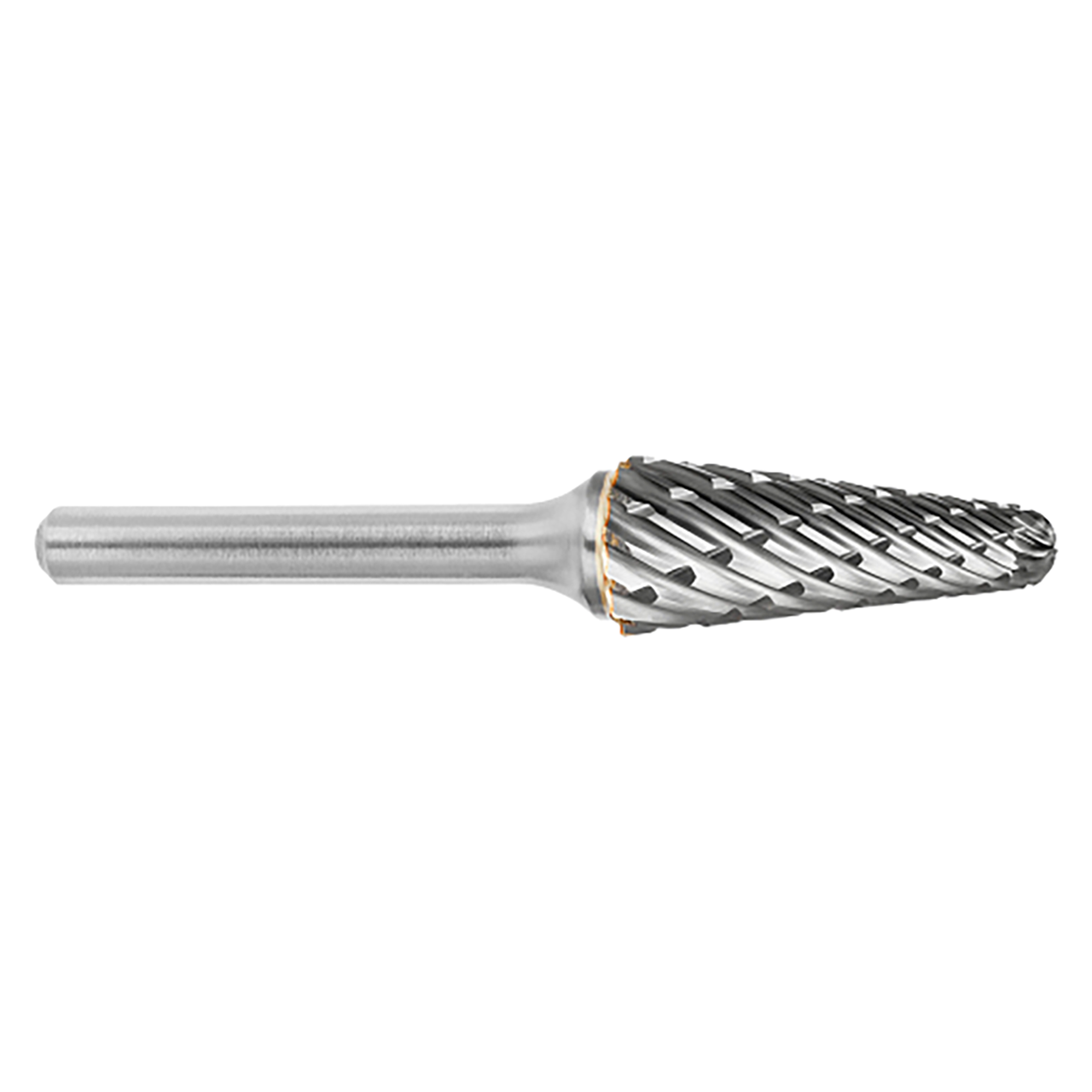 ATA SGSPRO 19374 | 1/2" Cutter Diameter x 1/4" Shank x 3" OAL x 1-1/8" LOC 14 Degree Included Angle Brazed SL-4 Ball Nosed Cone Burr