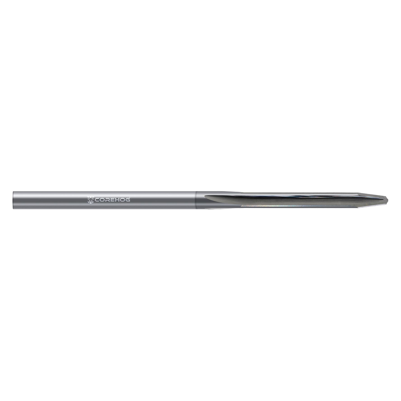 CoreHog C74950 | 3/8" Size x 3/8" Drill Diameter x 3/8" Shank x 1-1/2" Flute Length 4 Flute CVD Coated solid carbide Tapered Drill Reamer