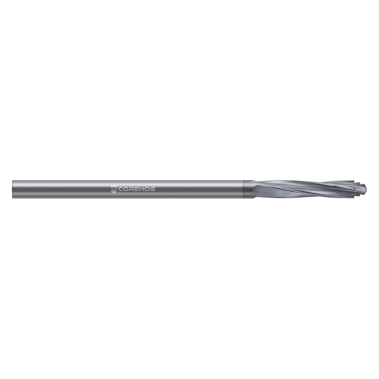 CoreHog C22007 | 3/8" Size x 3/8" Drill Diameter x 3/8" Shank x 1-1/2" Flute Length 4 Flute CVD Coated solid carbide Helical Step Drill