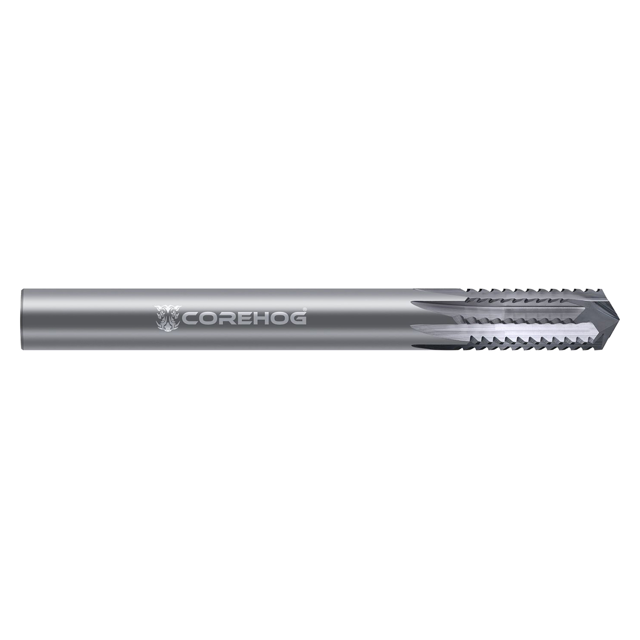 CoreHog C67758 | 1/2" Diameter x 1/2" Shank x 3" OAL x 1.180" LOC 8 Flute Uncoated solid carbide Laminate Kevlar Cutter