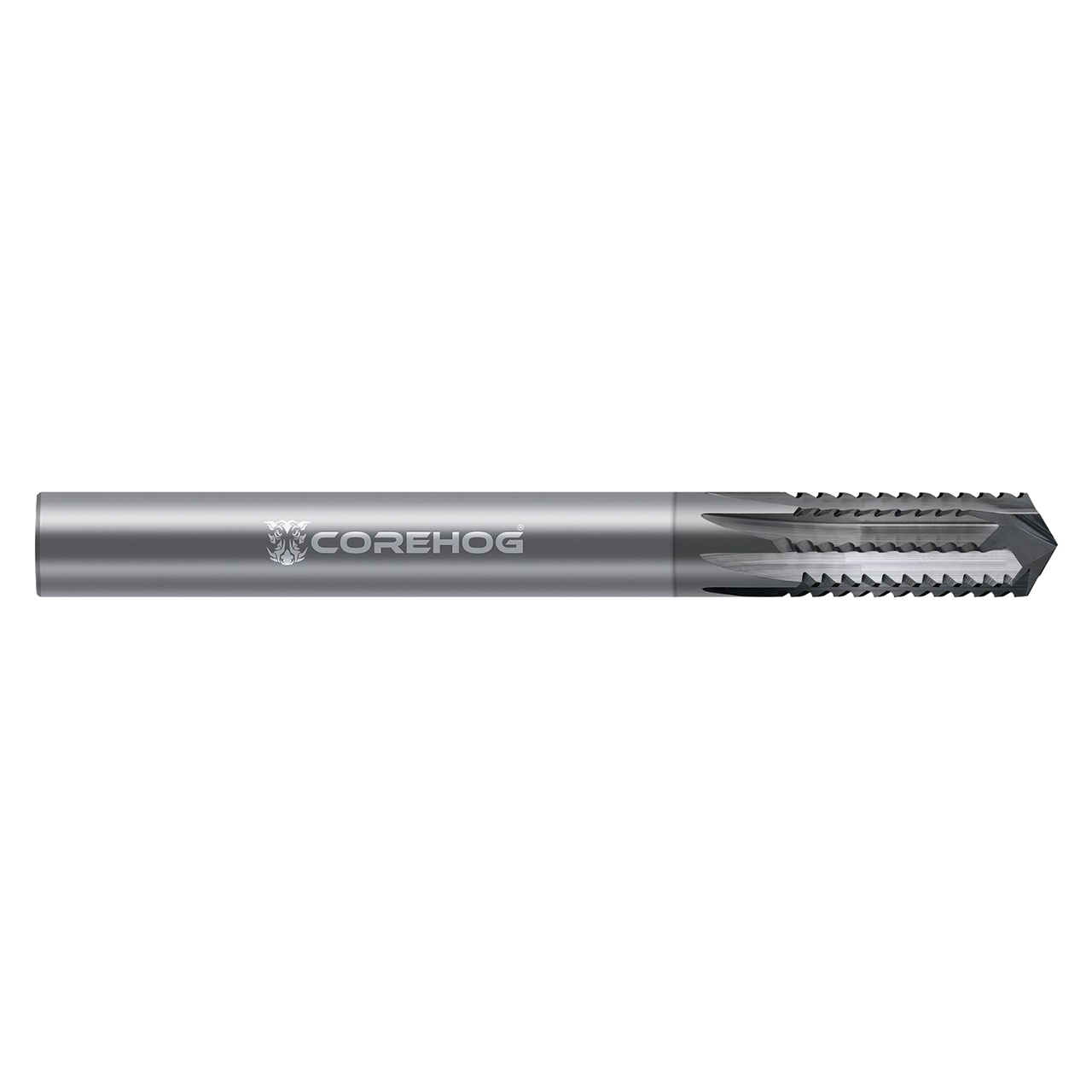 CoreHog C91698 | 3/8" Diameter x 3/8" Shank x 3" OAL x 1.048" LOC 6 Flute CVD Coated solid carbide CFRP Router