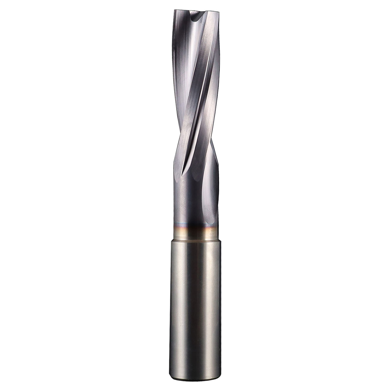 SGS 67859 | 7.20mm Drill Size x 8.00mm Shank x 47.00mm Flute Length x 37.01mm Usable Length x 110.00mm OAL x 180 Degree Point Angle 2 Flute TX (Ti-NAMITE-X) Coated Carbide Flat Bottom Drill