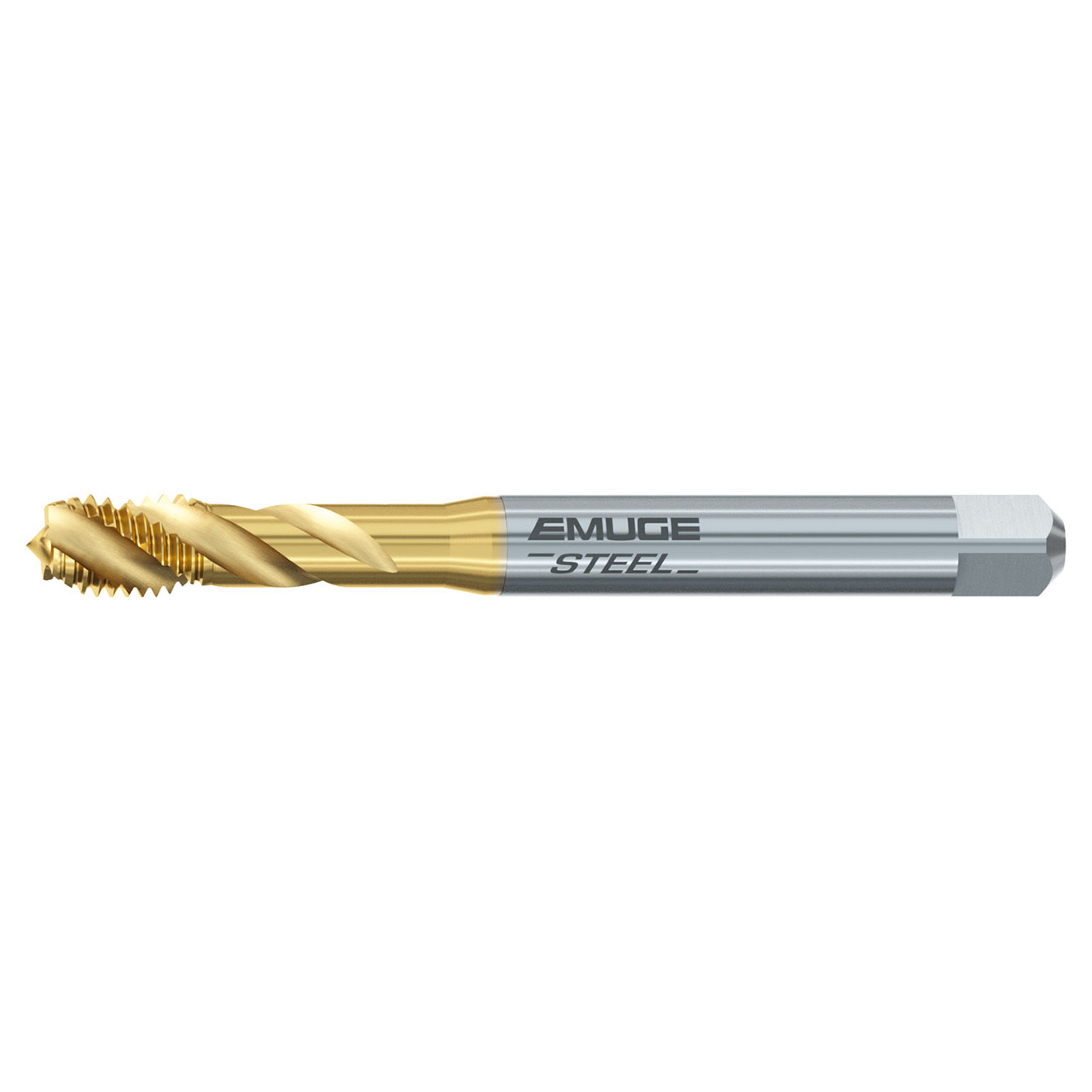 Emuge B0501420.0060 | M6x1.00mm Thread Size x 6.00mm Shank x 80.00mm OAL x 35 Degree Helix Angle Oversize Class TIN Coated HSSE Spiral Flute Tap
