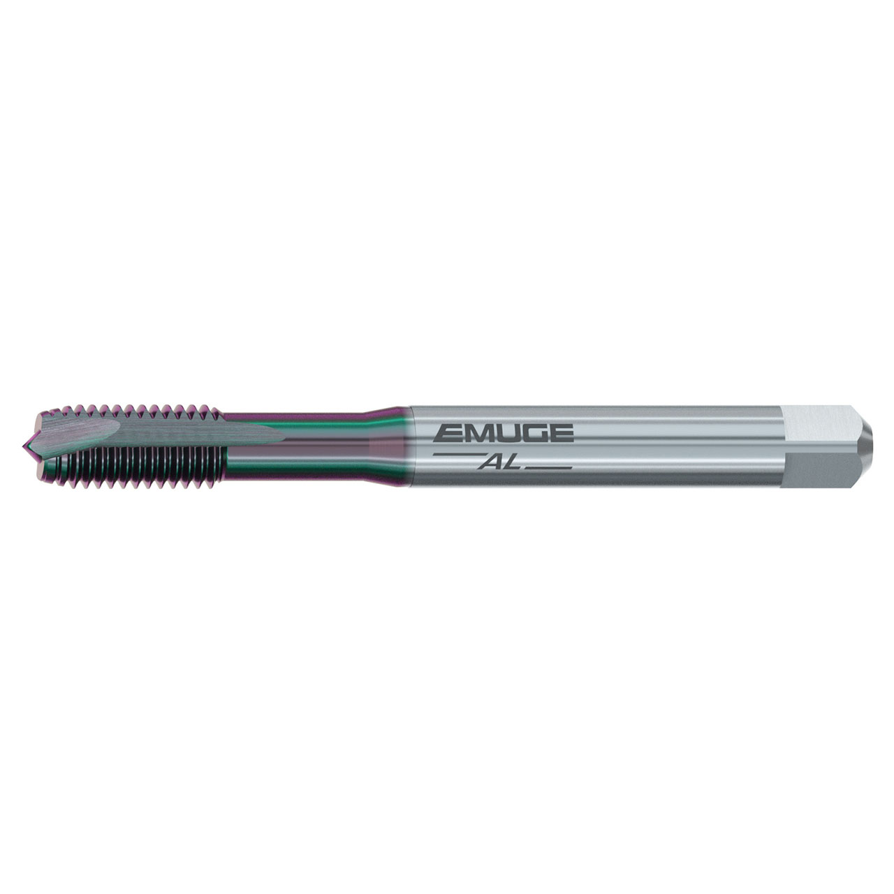 Emuge BU203G00.5034 | #1-72 Thread Size x 0.512" Thread Length x 0.152" Tap Square 2 Flute GLT-104 Coated Spiral Flute Tap