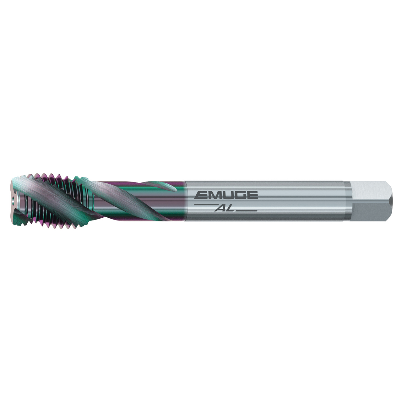 Emuge CU503G00.5050 | 3/4"-16 Thread Size x 0.556" Thread Length x 0.322" Tap Square 2 Flute GLT-104 Coated Spiral Flute Tap