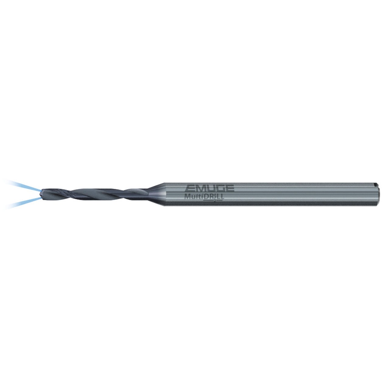 Emuge TE219744.0150 | 0.059" Cutting Diameter x 52.00mm OAL x 130 Degree Point Angle 2 Flute ALCR-99 Coated Micro Drill Bit