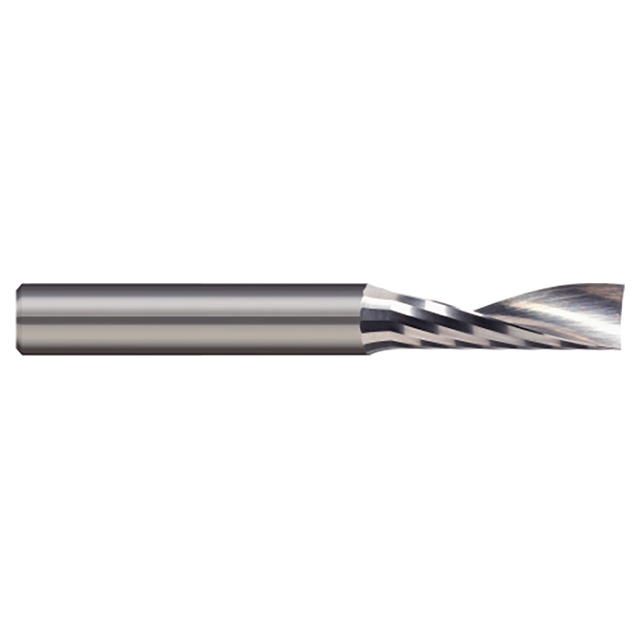 Micro 100 SFP-125-44 | 0.1250" Diameter x 1/4" LOC x 1/2" Shank Uncoated Carbide Single Flute Upcut Router For Plastics & Composites