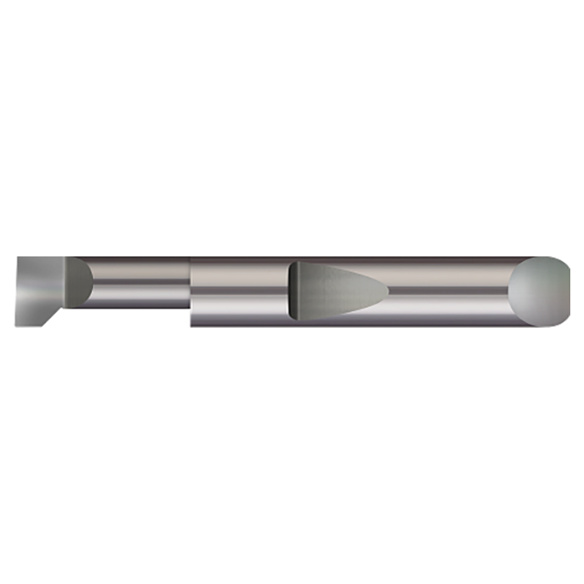 Micro 100 QLTR-094-4 | 0.104" Minimum Bore Diameter x 0.250" Maximum Bore Depth x 3/16" Shank x 1-1/2" OAL Uncoated Quick Change Threading Tool
