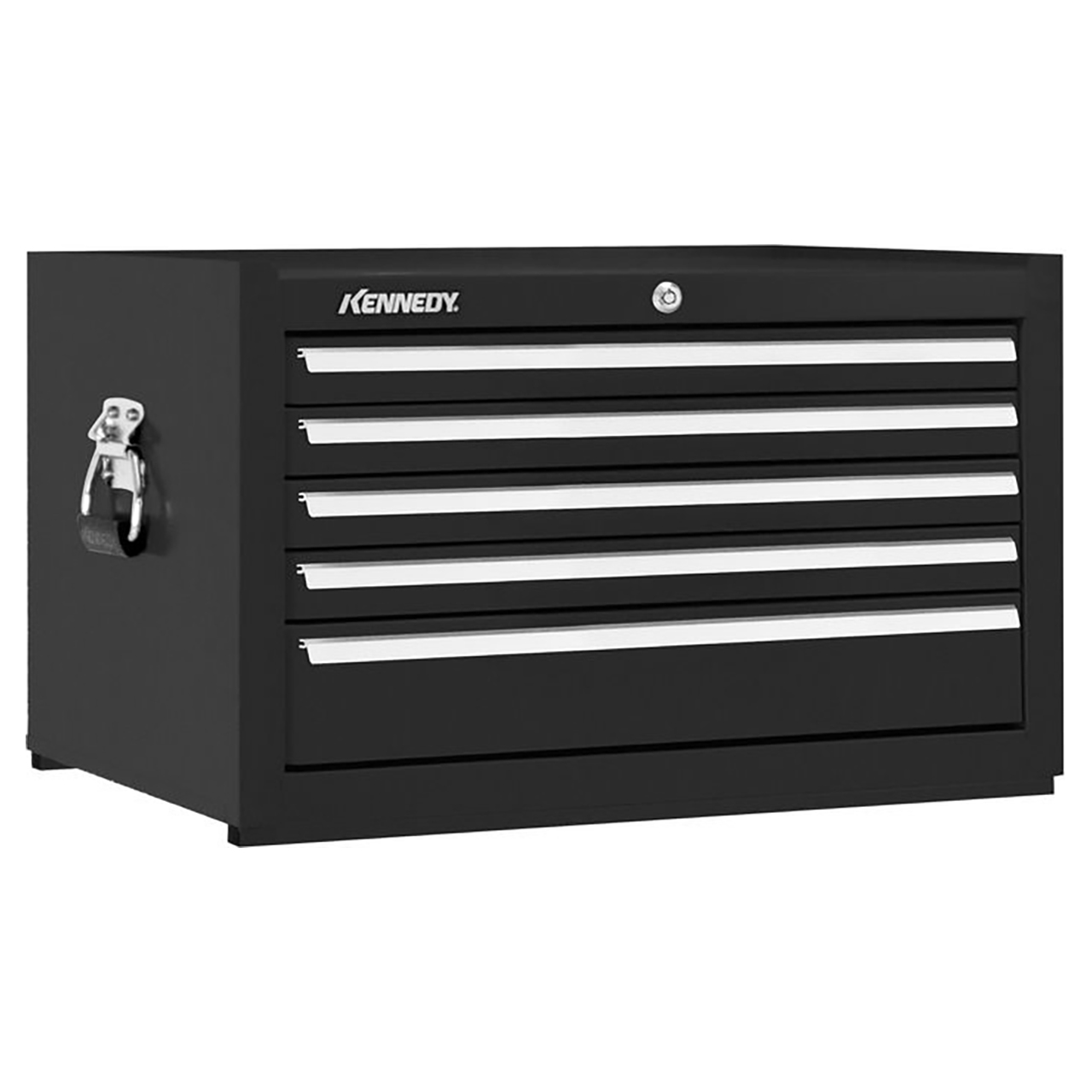 Kennedy 285XBK | 27" Width x 18" Depth x 16-1/2" Height 5 Drawer Powder Coat Paint Steel Tool Chest - Black