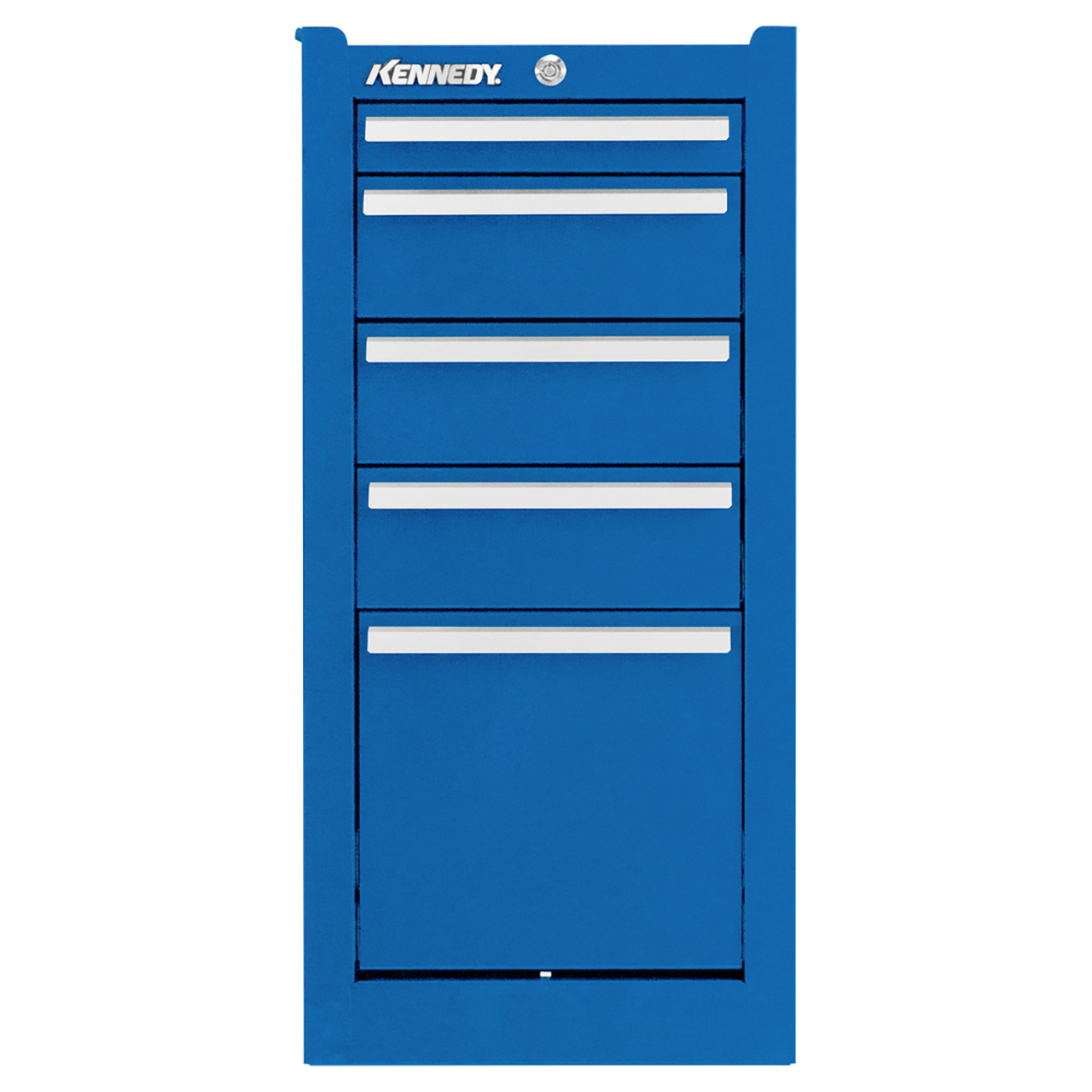 Kennedy 205XBL | 13-5/8" Width x 20" Depth x 29-1/16" Height 5 Drawer Powder Coat Paint Steel Side Cabinet - Blue