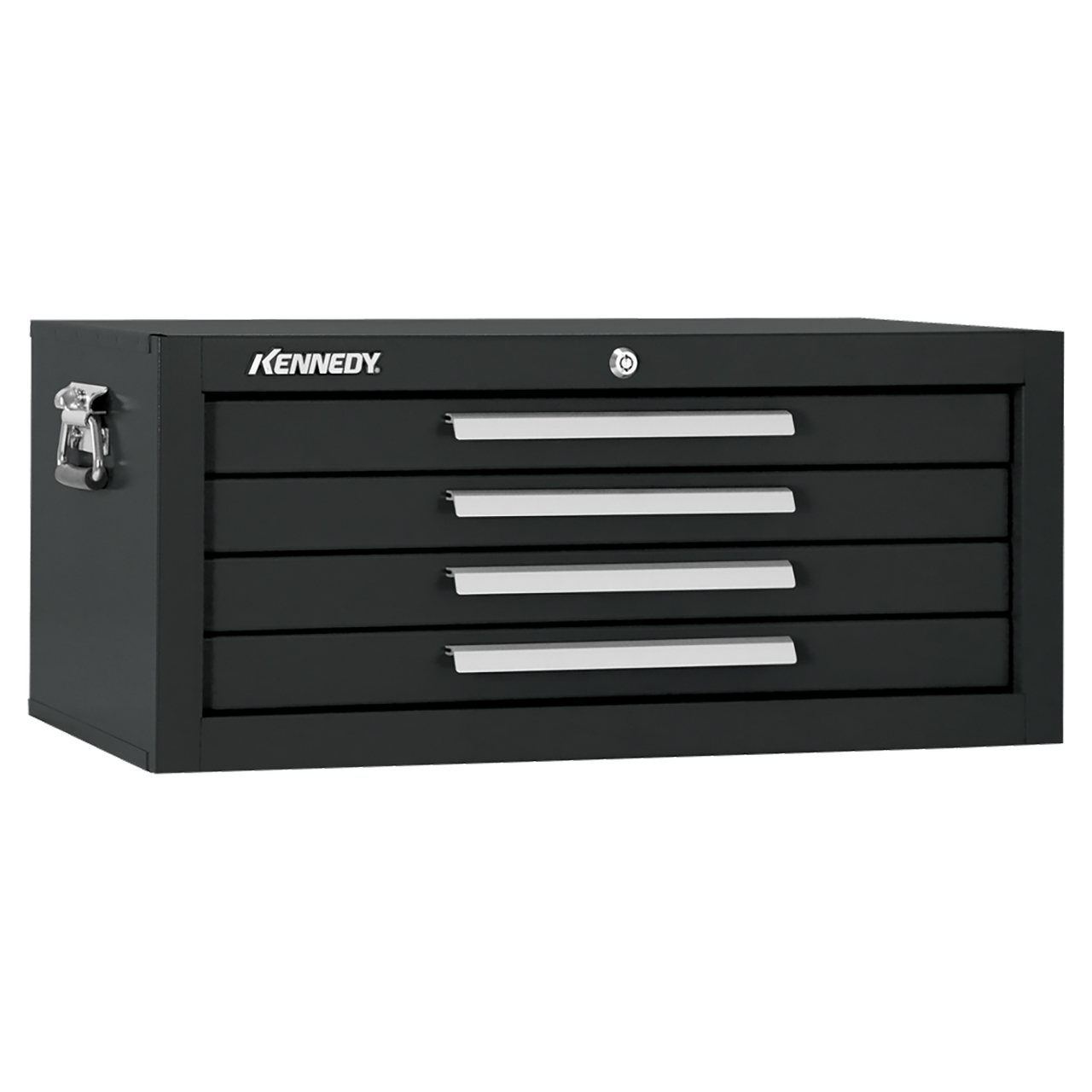 Kennedy 2604BK | 26-3/4" Width x 12-1/2" Depth x 11-3/4" Height 4 Drawer Powder Coat Paint Steel Mechanics' Chest - Black