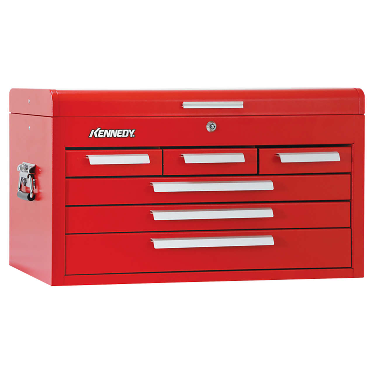 Kennedy 266R | 26-1/8" Width x 12-1/8" Depth x 14-3/4" Height 6 Drawer Powder Coat Paint Steel Mechanics' Chest - Red