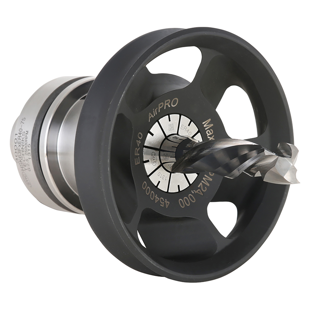 Techniks 454000 | 2.480" Diameter ER40 AirPro Evacuation Nut