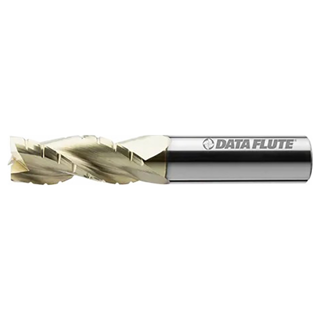 Data Flute 54307-89-D | ALDHMC30375C4 3/8" Diameter x 3/8" Shank x 1" LOC x 3" OAL C4 Coated Roughing End Mill