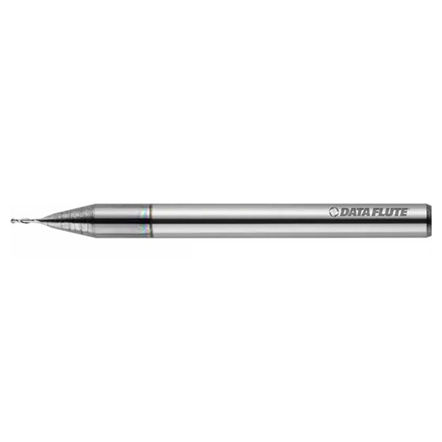 Data Flute 35075-85-D | BNST20050C11 0.050" Diameter x 1/8" Shank x 0.075" LOC x 1-1/2" OAL C11 Coated Miniature Ball Nose End Mill