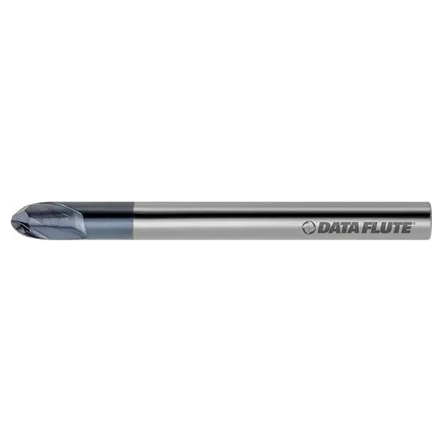 Data Flute 52247-85-D| DMBN20375C11 3/8" Diameter x 3/8" Shank x 3/8" LOC x 4" OAL C11 Coated Ball End Mill