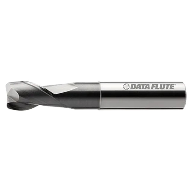 Data Flute 52827-00-D | HVMAGL21000-120 1" Diameter x 1" Shank x 1-1/4" LOC x 7" OAL Uncoated Corner Radius End Mill