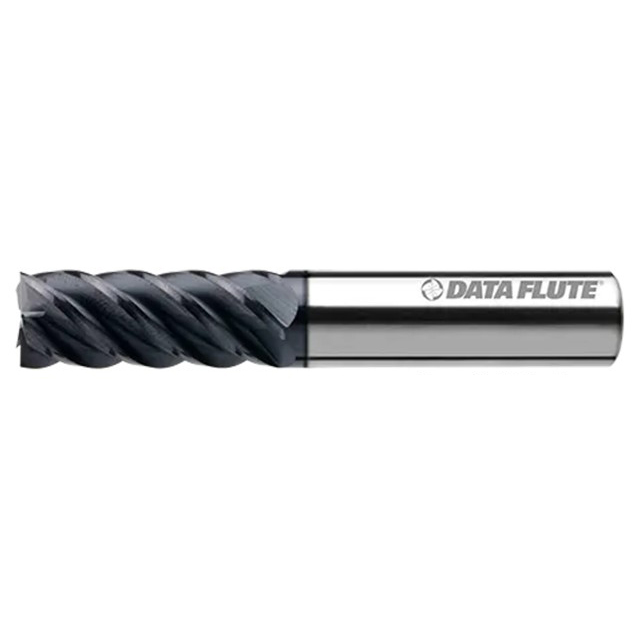 Data Flute 39760-89-D | MH50406C10 3/8" Diameter x 3/8" Shank x 1" LOC x 2-1/2" OAL C4 Coated Square End Mill