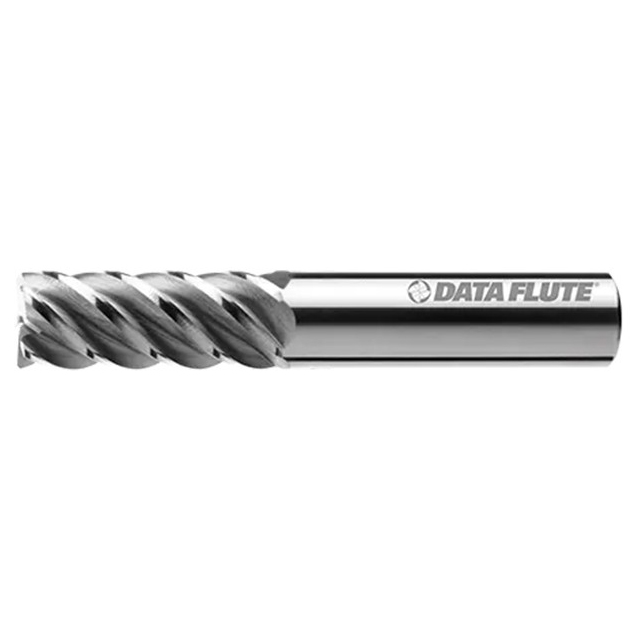 Data Flute 50038-00-D| MHCRX50625-090 5/8" Diameter x 5/8" Shank x 4" LOC x 6" OAL C11 Coated Corner Radius End Mill