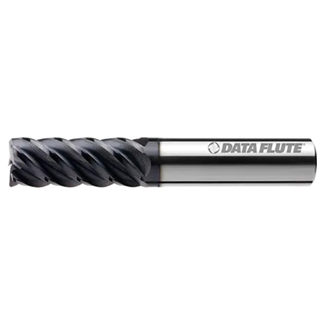 Data Flute 50083-89-D | MHCRX50750-030C10 5/8" Diameter x 5/8" Shank x 4" LOC x 6" OAL C4 Coated Corner Radius End Mill