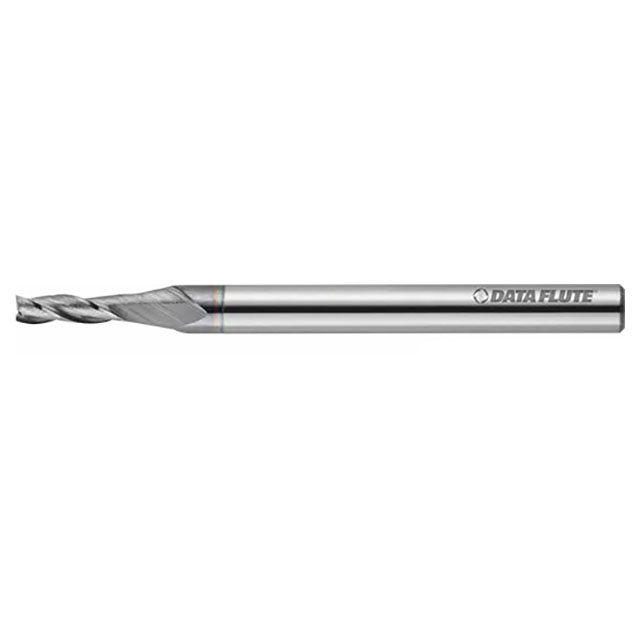 Data Flute 43621-89-D | SHST30125C7 1/8" Diameter x 1/8" Shank x 1/4" LOC x 1-1/2" OAL C4 Coated Miniature Square End Mill