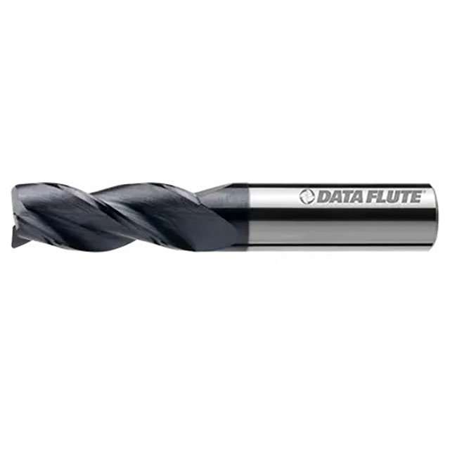 Data Flute 43829-85-D| SS30218C11 3/16" Diameter x 3/16" Shank x 9/16" LOC x 2" OAL C7 Coated Corner Radius End Mill