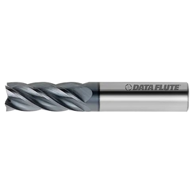 Data Flute 53949-70-D | SSIST50625-060C10 5/8" Diameter x 5/8" Shank x 3/4" LOC x 3" OAL C10 Coated Square End Mill