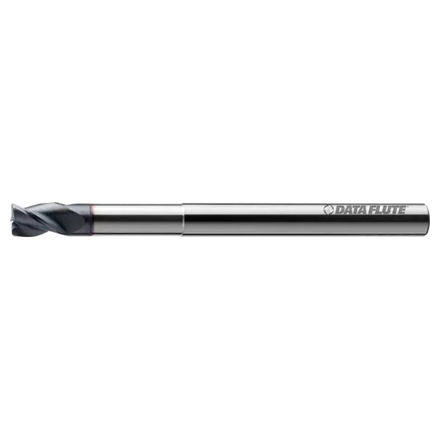 Data Flute 46177-89-D| SSLSM30250C4 1/4" Diameter x 1/4" Shank x 3/8" LOC x 4" OAL Corner Radius End Mill